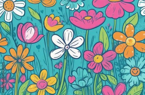 Wallpaper Mural Beautiful celebration spring flowers on pastel background. Concept Birthday, Mothers Day, Womens Day, March 8. Spring easter flower background. Spring, easter greeting card design layout. Copy space. Torontodigital.ca