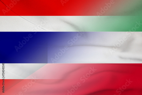 Thailand and Kuwait government flag international relations KWT THA