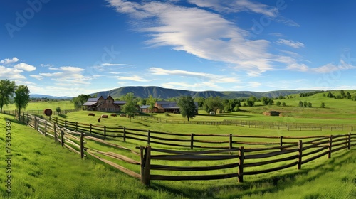 countryside panorama farm