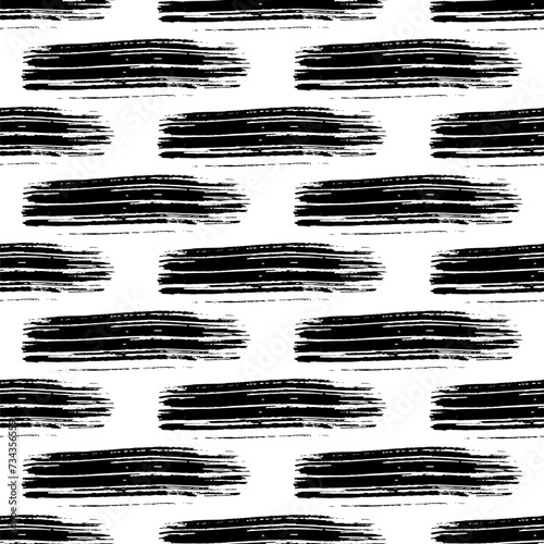 Seamless pattern with hand drawn scribble smears