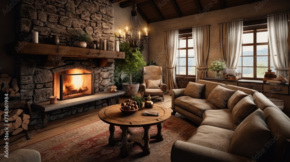 cozy farm house living room