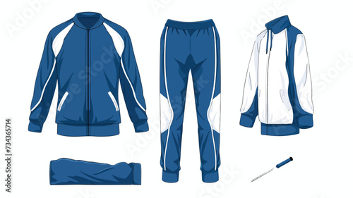 Sport Track Suit Design Template  Jacket