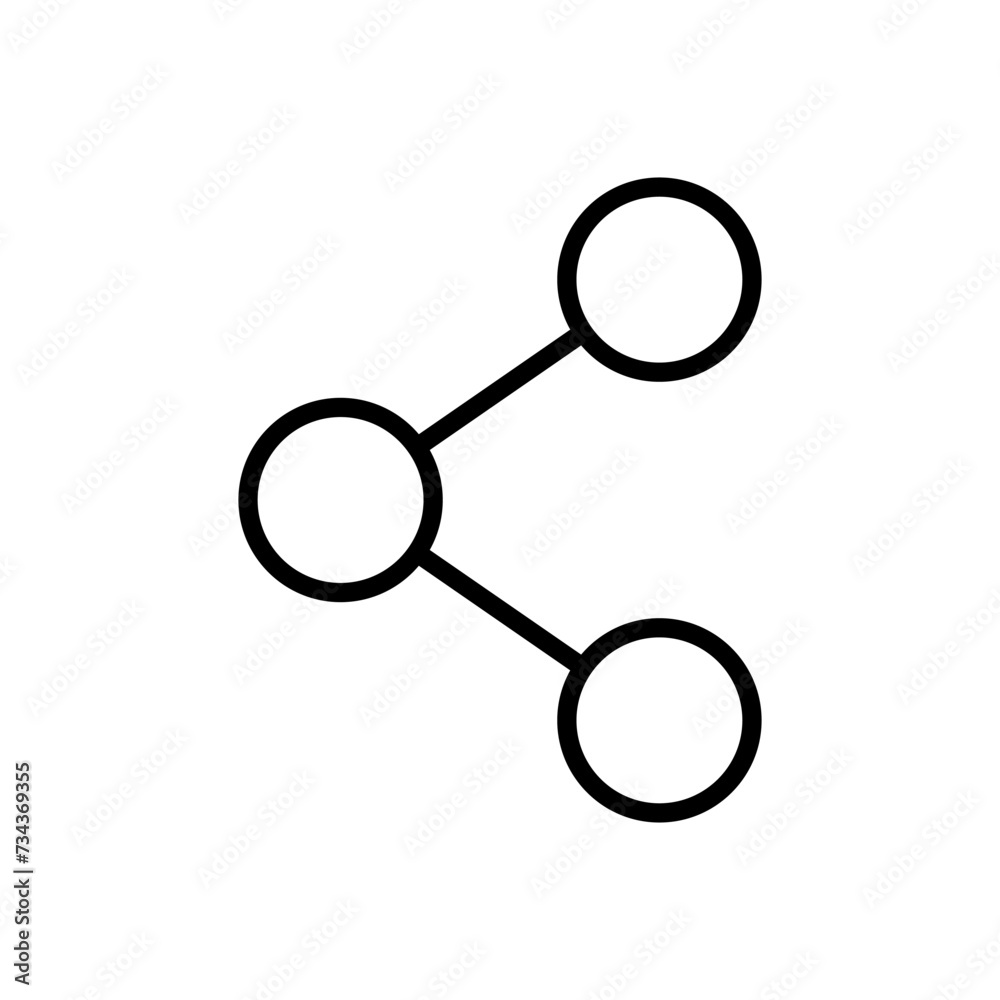 Share icon vector. Sharing vector icon