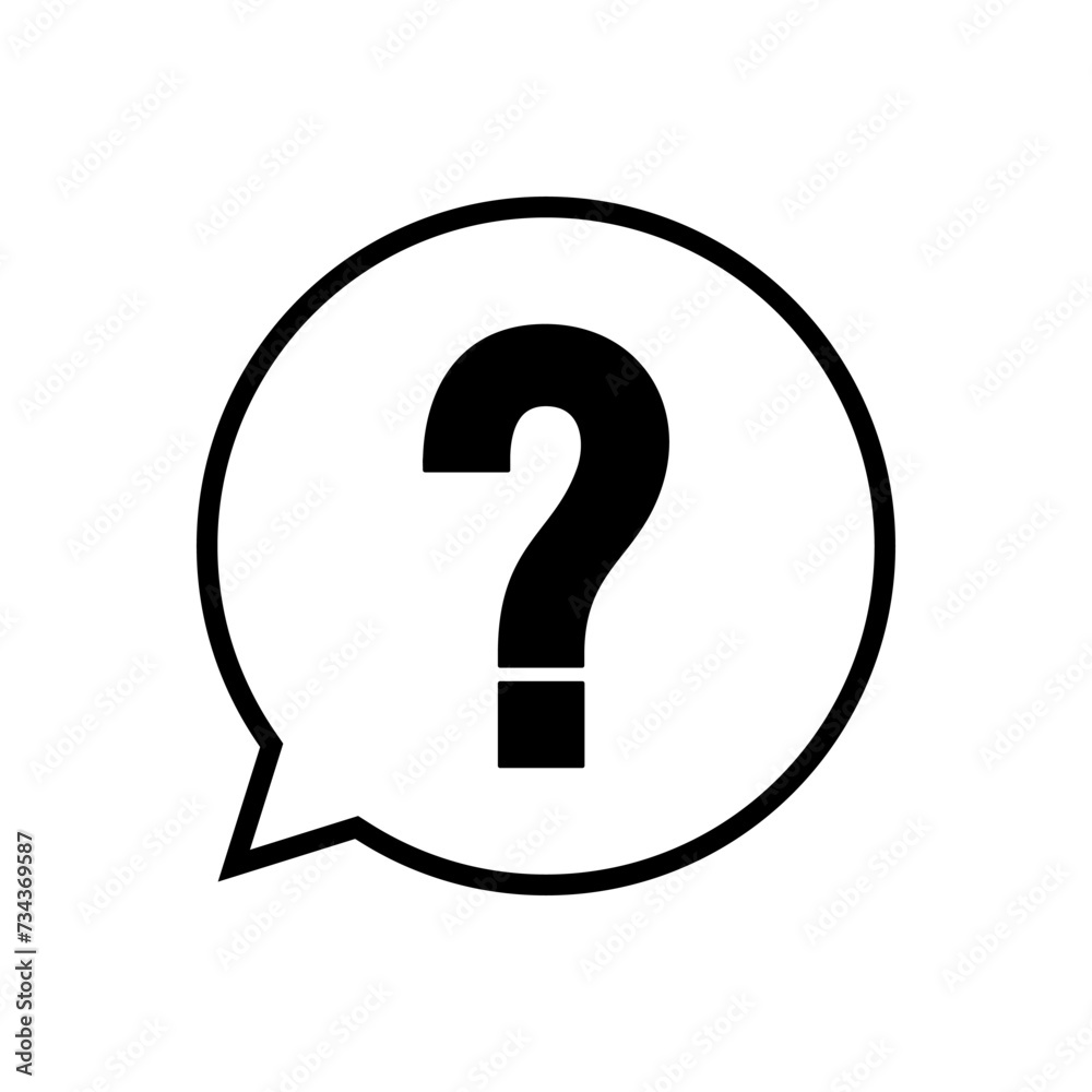Question icon vector. question mark icon vector. Question icon vector. question mark icon vector.