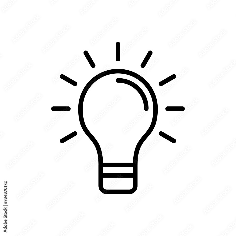 Lamp icon vector. Light bulb icon vector. idea symbol. Lamp icon vector. Light bulb icon vector. idea symbol.