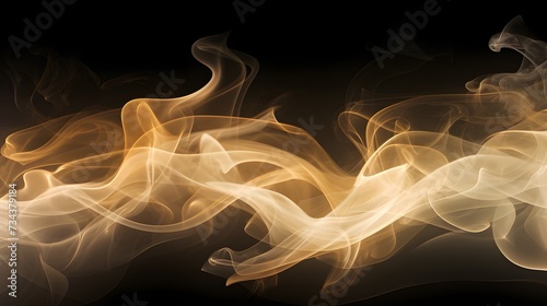 Beautiful abstract light background with puffs of ivory smoke with interesting dramatic backlighting