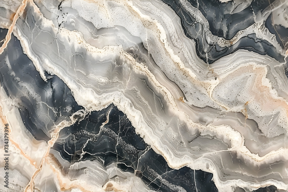 Smooth granite stone texture. Seamless pattern, endless. Created with generative AI.