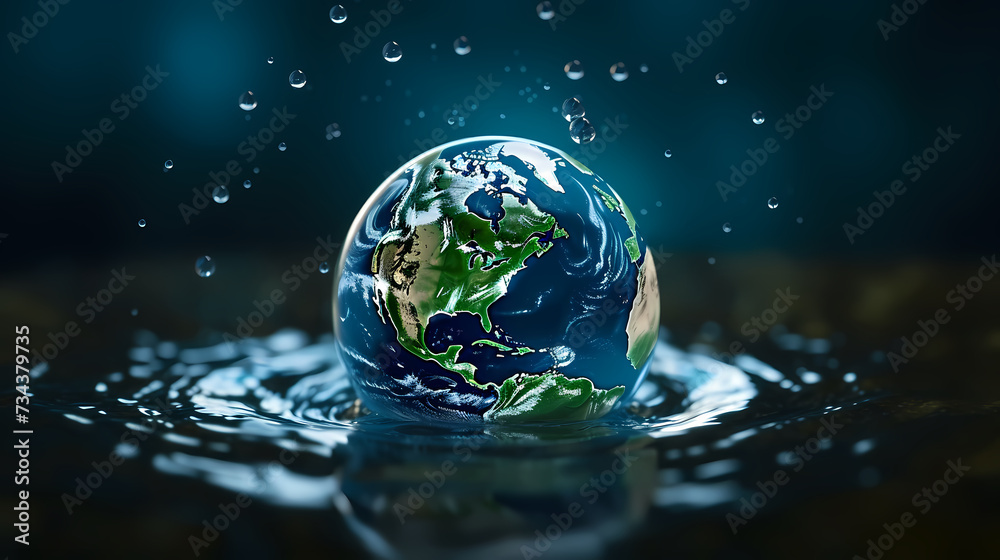 World Water Day background, concept of global warming and climate change World Water Day background, concept of global warming and climate change