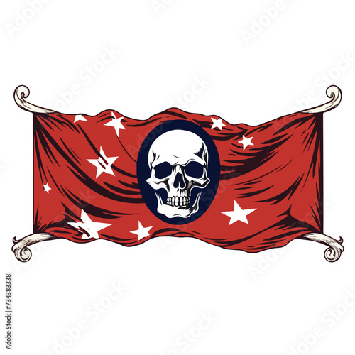 Vector Illustration of Goliad Flag photo