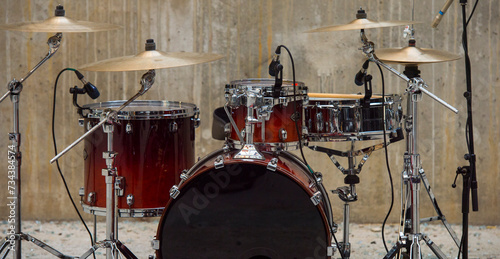 drum kit for music background