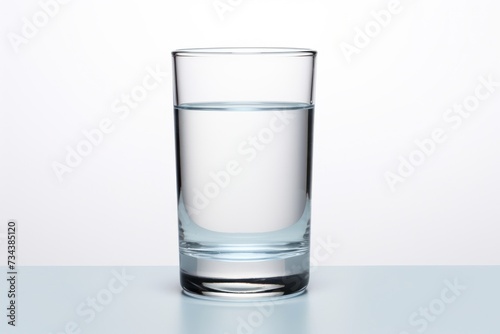 p water glass isolated 
