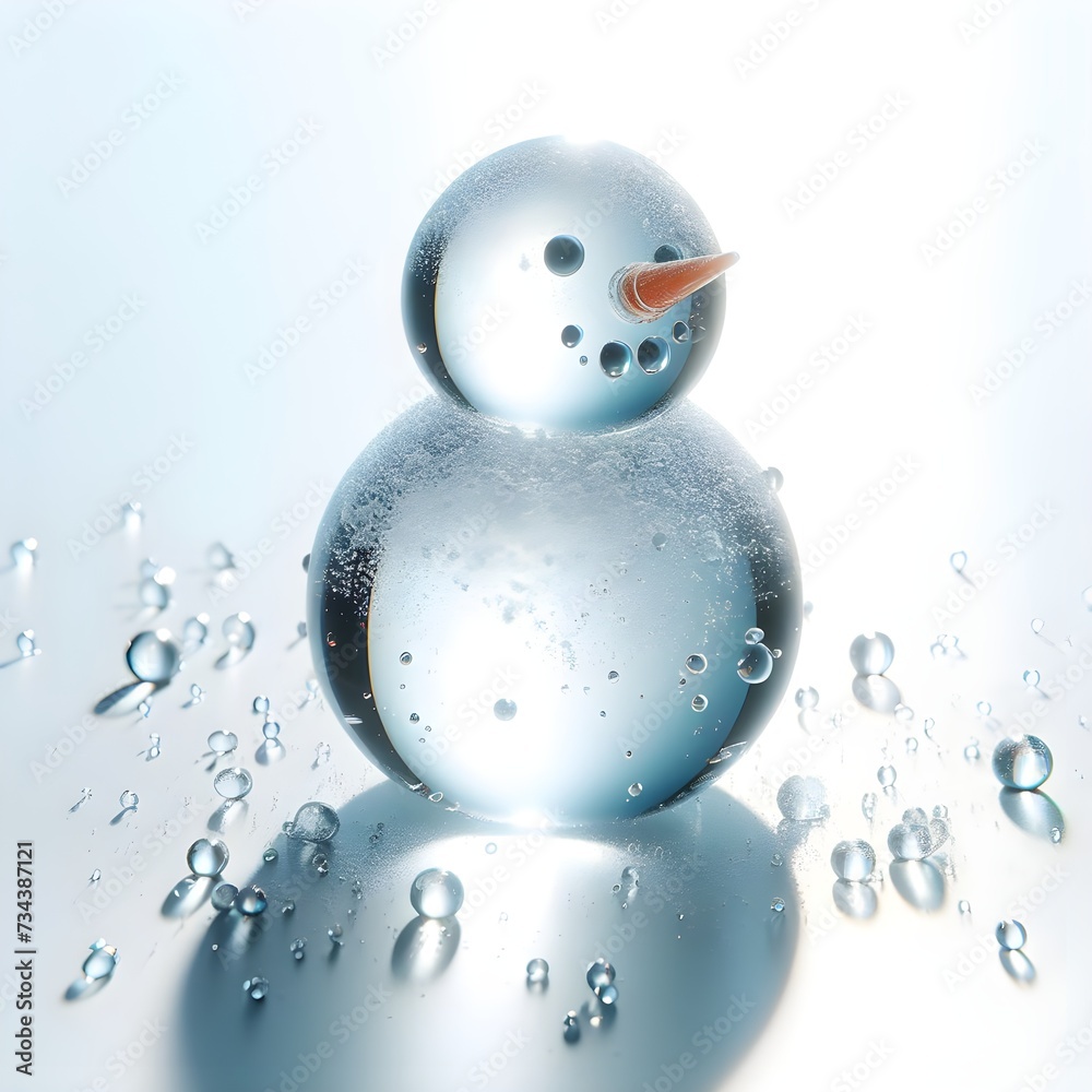 Obraz premium glass snowman