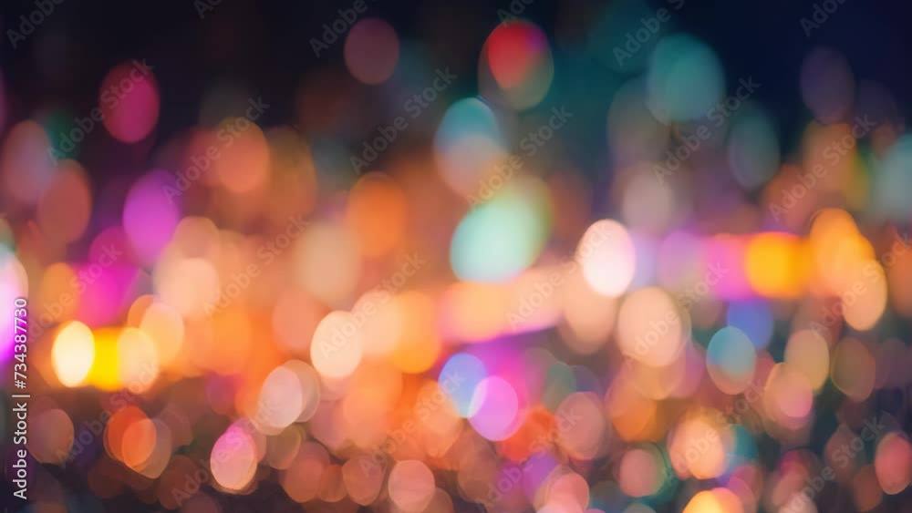 Glitter vintage lights background. Abstract luxury background with shine particles. Christmas light shine particles bokeh on colorful background. 