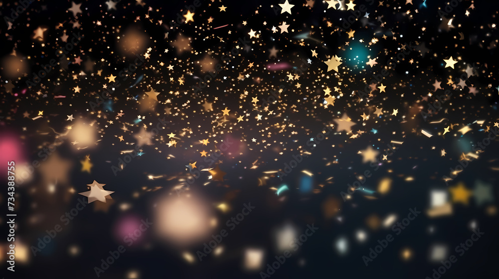 Sparkling confetti on background Sparkling confetti on background
