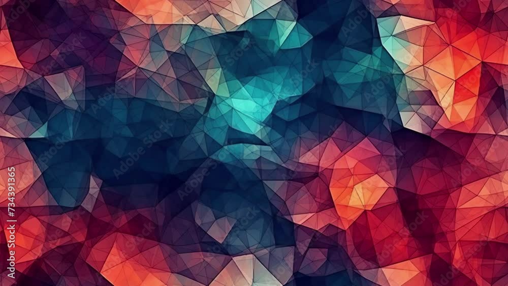 Streamer Background of a polygon design