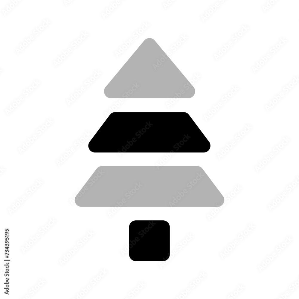 Obraz premium Tree Duotone Icon