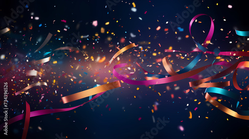 Fun and vibrant confetti falling during celebrations © Derby