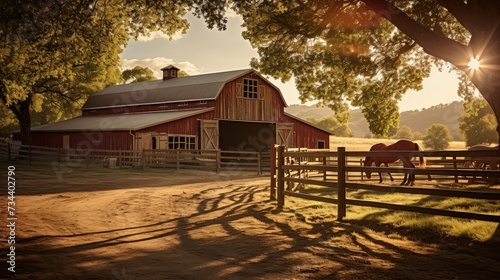 equine horse farm barn