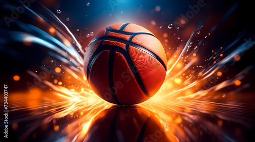 Basketball illustration, sport concept photo