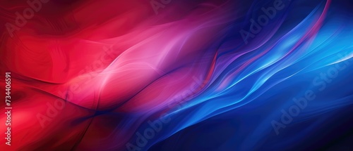 Vibrant Red to Blue Gradient Abstract Art