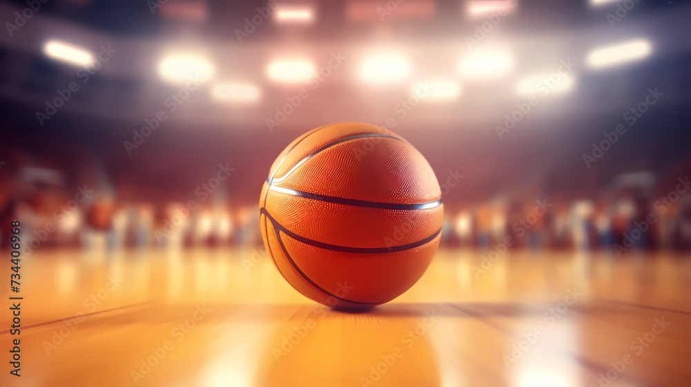 Basketball background, the charm and magic of basketball