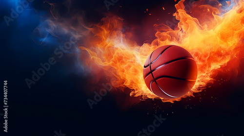 Basketball background, the charm and magic of basketball © ma