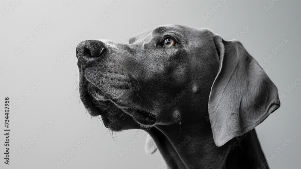 black labrador retriever studio photo