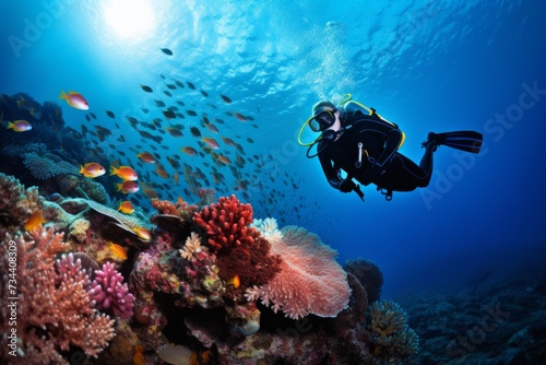 Exotic Diving  Among Coral Reefs and Tropical Fish