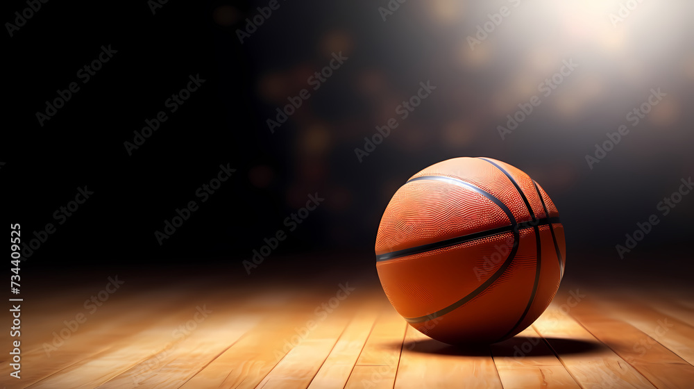 Basketball background, the charm and magic of basketball