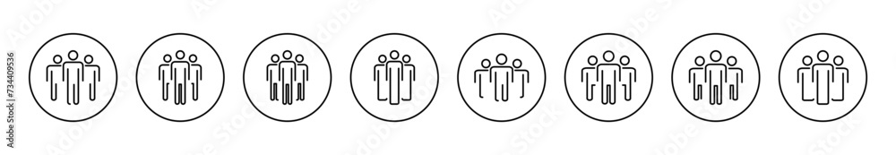 People icon set vector. person sign and symbol. User Icon vector People icon set vector. person sign and symbol. User Icon vector
