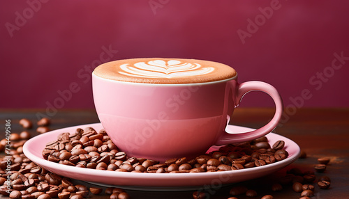 Freshness in a cup, coffee heat, a frothy addiction generated by AI © grgroup