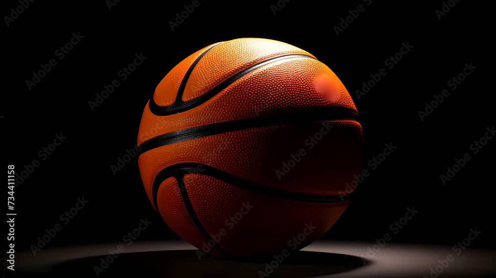 Fototapeta premium Basketball background, the charm and magic of basketball