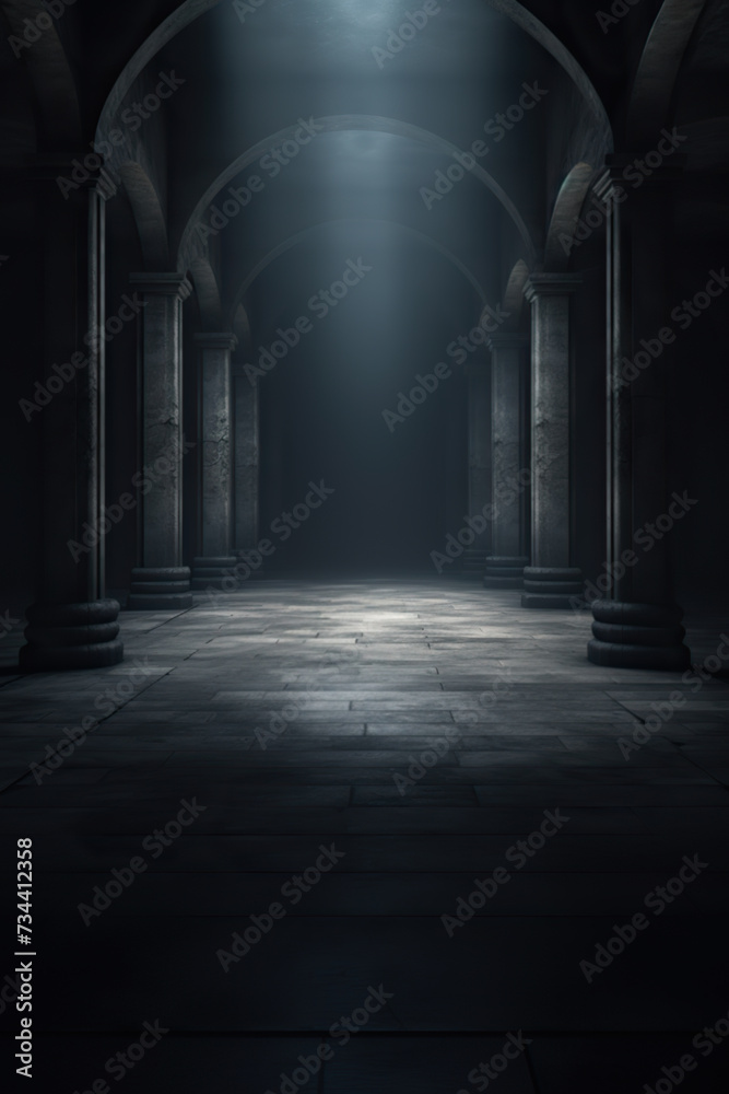 Subliminal messaging, liminal space. Dark cross way Subliminal messaging, liminal space. Dark cross way