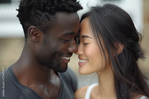 Young Interracial Couple