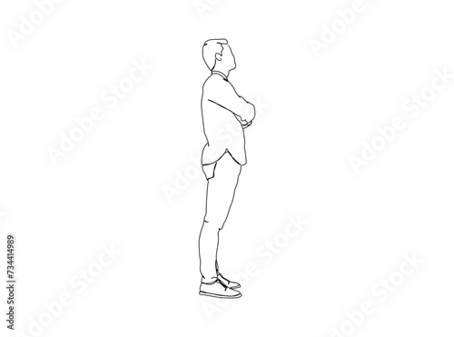 Man  Boy Dresses  Clothing Single Line Drawing Ai  EPS  SVG  PNG  JPG zip file