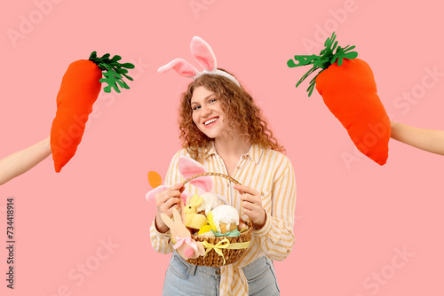 Beautiful young happy woman...