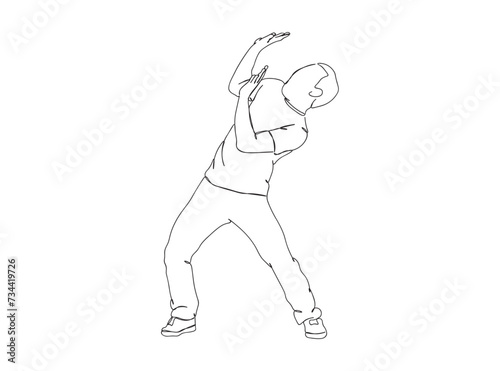 Man, Boy Dresses, Clothing Single Line Drawing Ai, EPS, SVG, PNG, JPG zip file