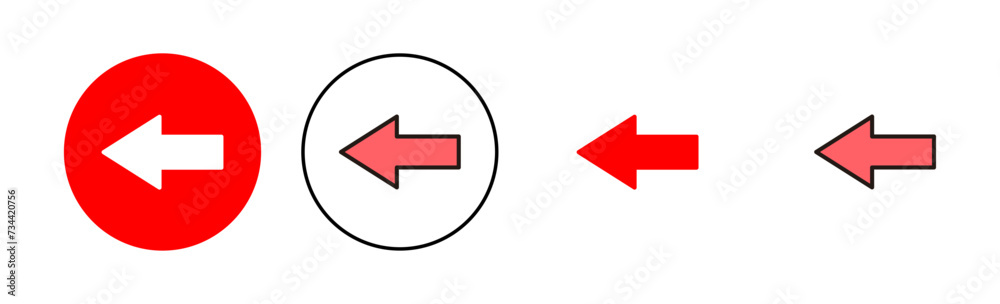 Arrow icon set illustration. Arrow sign and symbol for web design. Arrow icon set illustration. Arrow sign and symbol for web design.