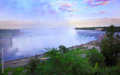 Niagara Falls Ontario at sunset