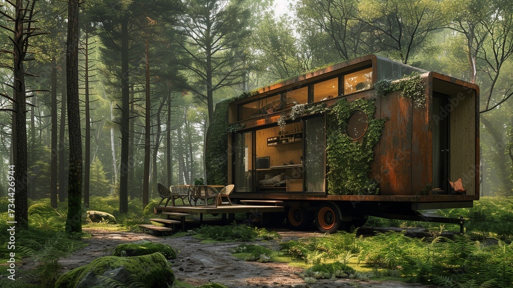 Mobile Tiny House for Outdoor Adventures

