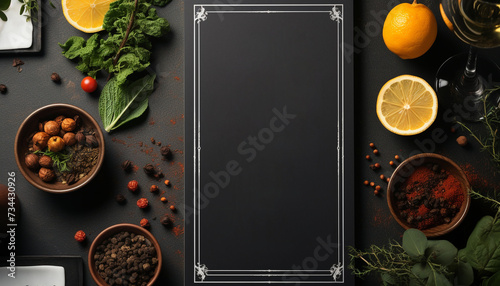 Fresh organic fruit and vegetable meal on rustic wooden table generated by AI