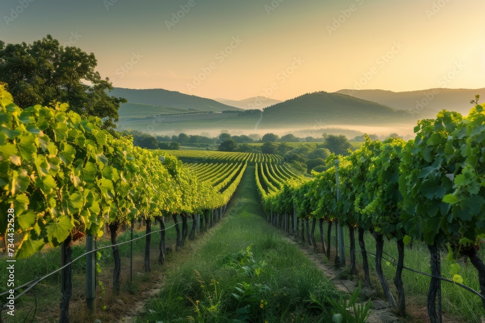 Naklejka premium Agricultural field. Backdrop with selective focus and copy space
