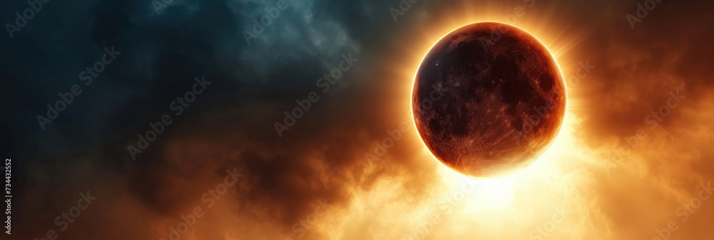 solar eclipse background  - obrazy, fototapety, plakaty 