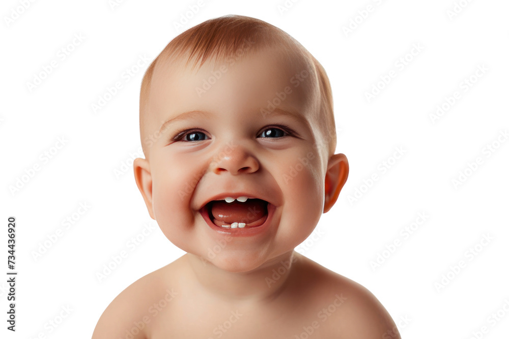 smiling cute baby with 2 teeth isolated on transparent and white background.PNG image smiling cute baby with 2 teeth isolated on transparent and white background.PNG image