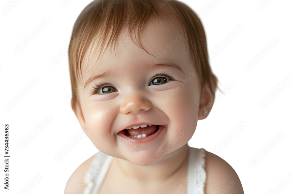 smiling cute baby with 2 teeth isolated on transparent and white background.PNG image smiling cute baby with 2 teeth isolated on transparent and white background.PNG image