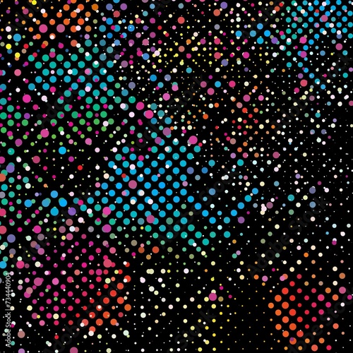 Multicolor Dots Background