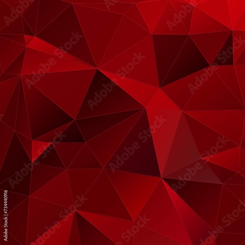 Red Geometric Background