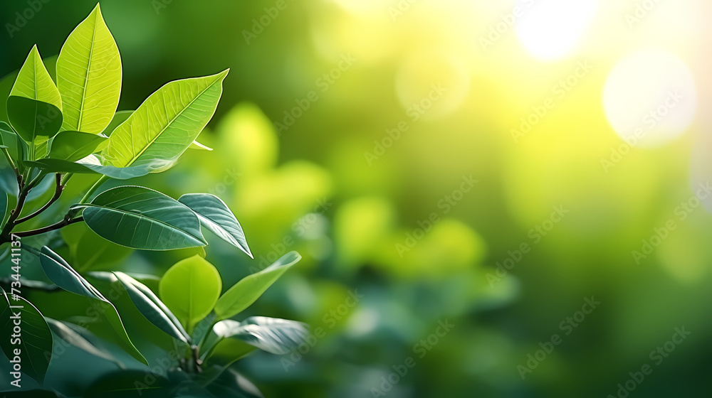 Spring season, vibrant green background Spring season, vibrant green background
