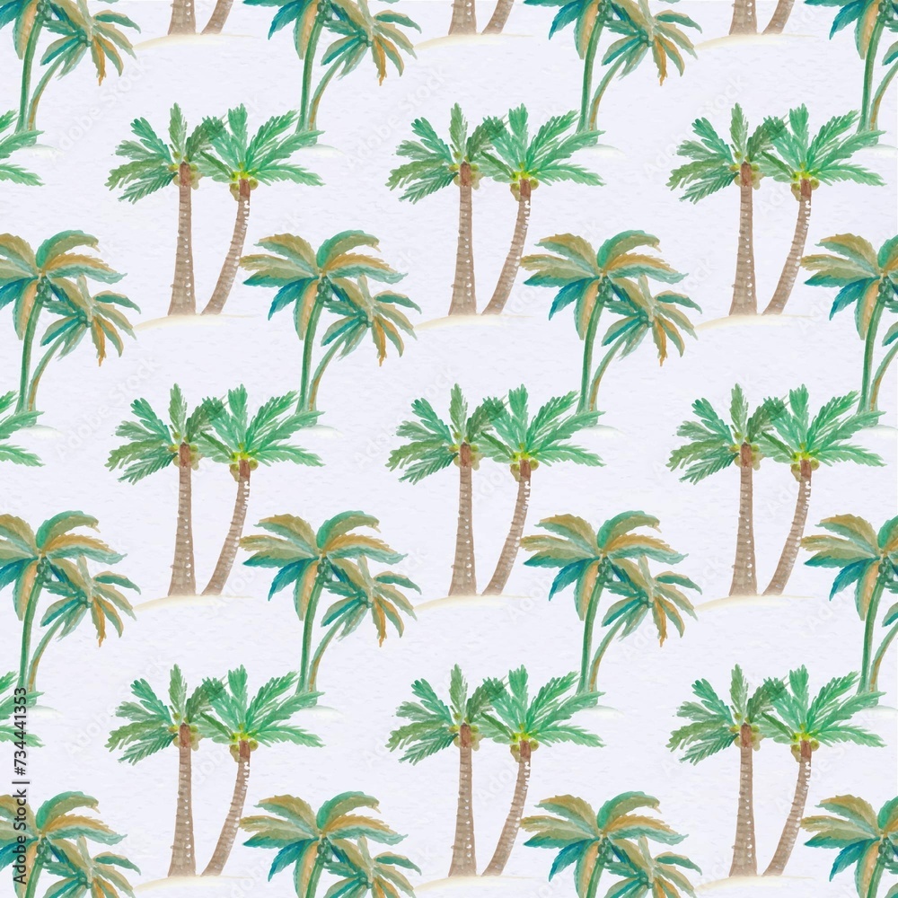 Palm Tree Pattern Background 2
