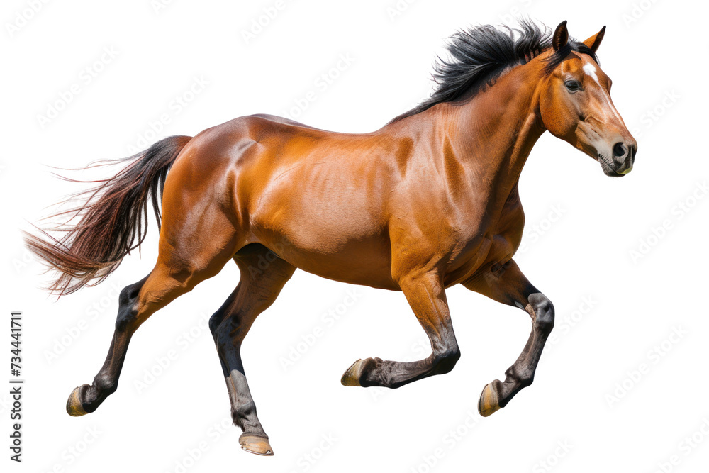 Bay horse, isolated on transparent and white background.PNG image Bay horse, isolated on transparent and white background.PNG image